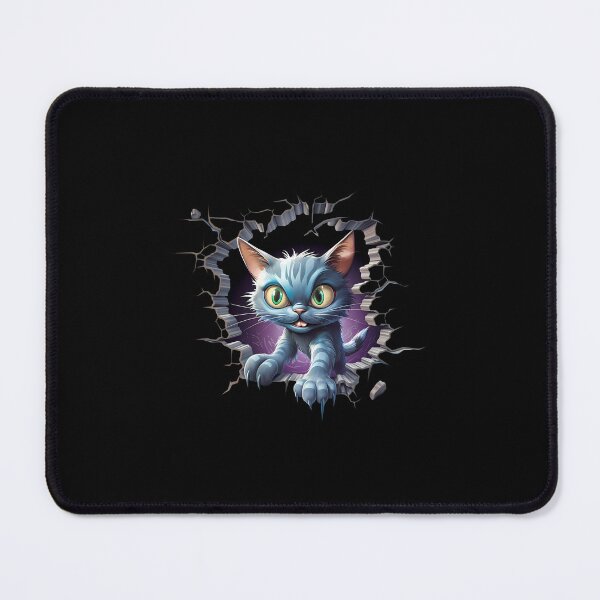Item preview, Angry Cat in Hole: Expressive Feline Fury in a Unique Setting designed and sold by hamishby.