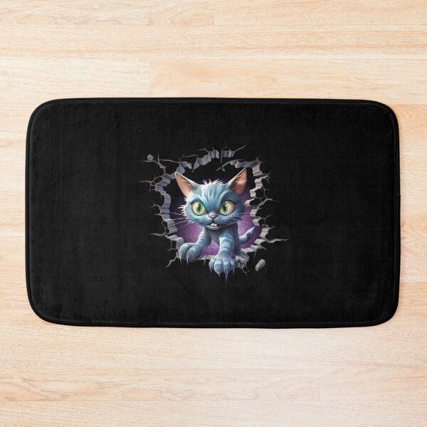 Item preview, Angry Cat in Hole: Expressive Feline Fury in a Unique Setting designed and sold by hamishby.