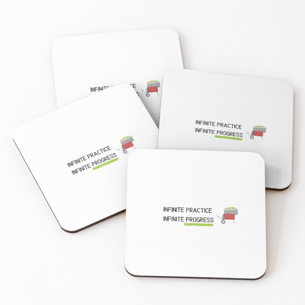 Item preview, Infinite Practice, Infinite Progress - Tennis Motivation Design designed and sold by TieBreak-Tennis.