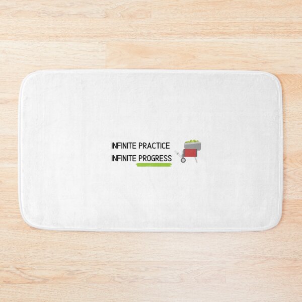 Item preview, Infinite Practice, Infinite Progress - Tennis Motivation Design designed and sold by TieBreak-Tennis.