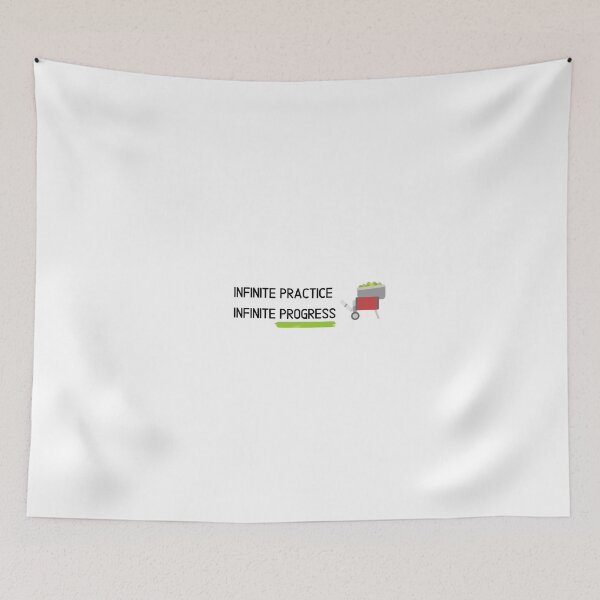 Item preview, Infinite Practice, Infinite Progress - Tennis Motivation Design designed and sold by TieBreak-Tennis.