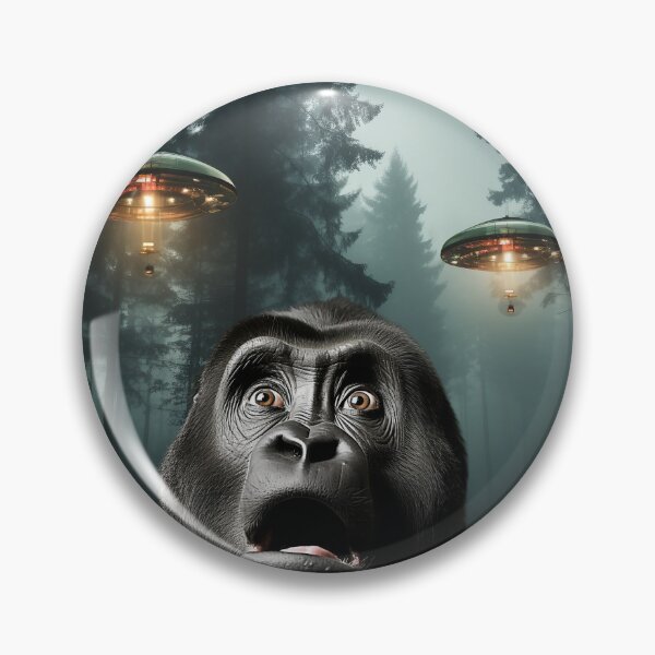 Item preview, Monkey Selfie with UFOs designed and sold by Master-Print.