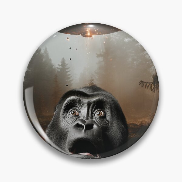 Item preview, Monkey Selfie with UFOs designed and sold by Master-Print.