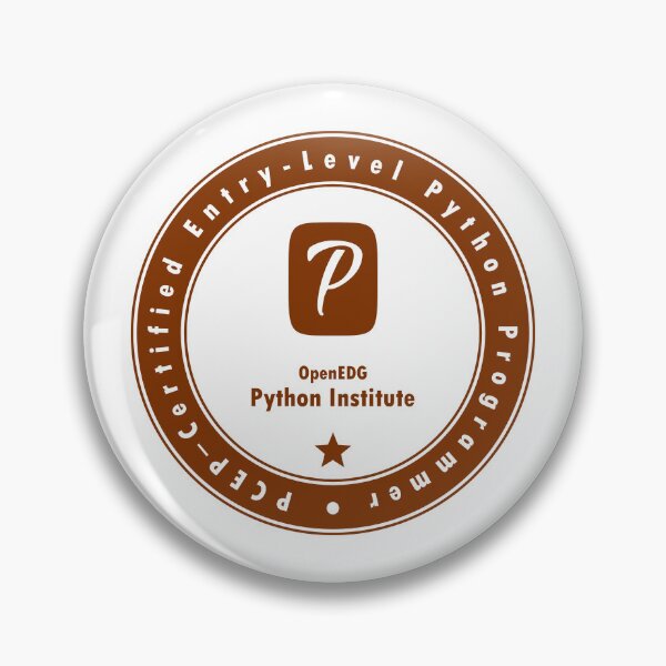 Item preview, PCEP – Certified Entry-Level Python Programmer designed and sold by diPazzo.