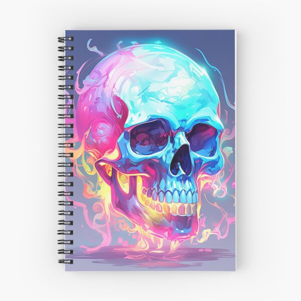 Item preview, Colorful Psychedelic Fusion Skull designed and sold by Clock-Designer.