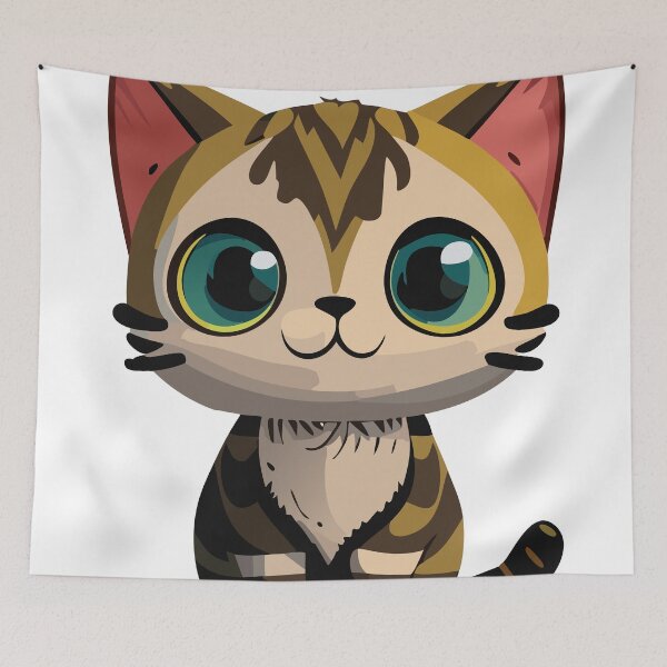 Item preview, tabby cartoon cat designed and sold by omar-alsayed52.
