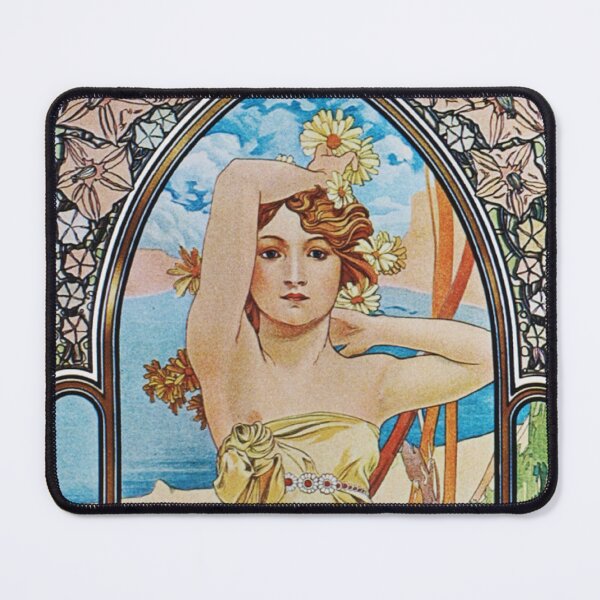 Item preview, Brightness of Day, The Times of the Day (1899) - Alphonse Mucha designed and sold by SALON DES ARTS.