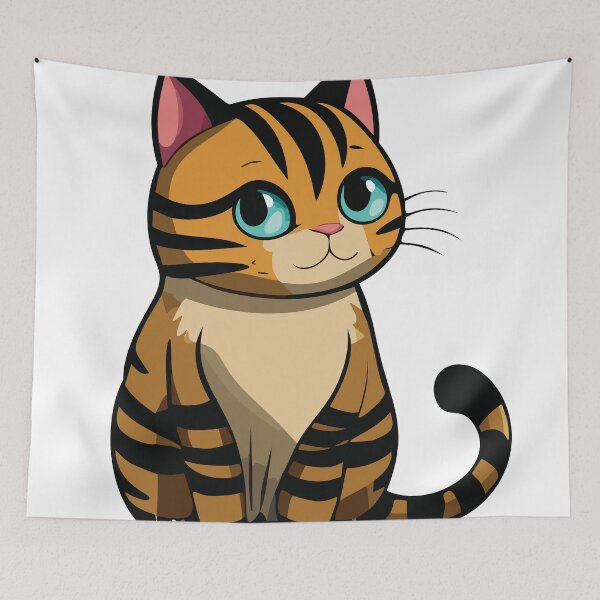 Item preview, orange cartoon cat designed and sold by omar-alsayed52.