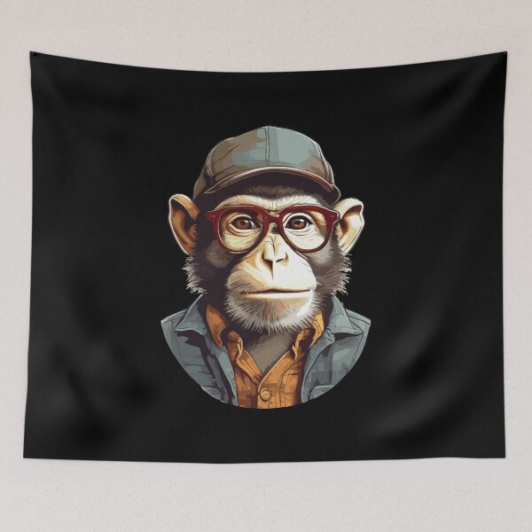 Item preview, Hipster Monkey designed and sold by Getup-clothing.