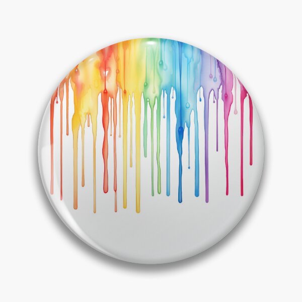 Item preview, Rainbow Watercolor Drips designed and sold by FoxfireStardust.