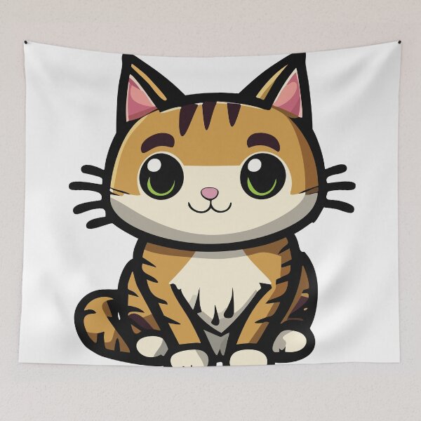 Item preview, orange cartoon cat designed and sold by omar-alsayed52.