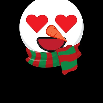 Imagen de la obra Snowman Emoticons Heart Eyes Christmas Snowman Emoticon Gear de DynamicDesign
