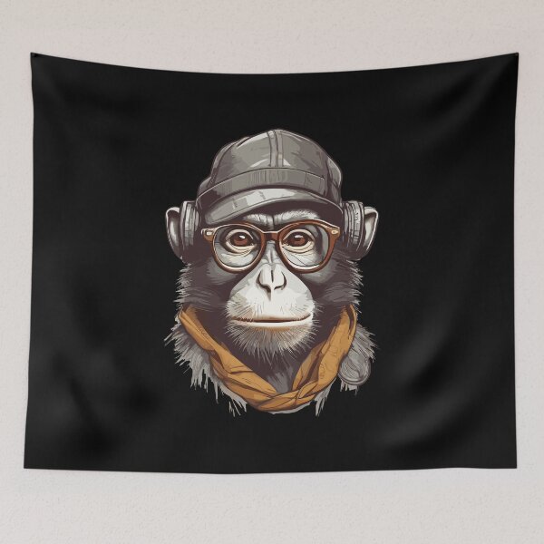 Item preview, Hipster Monkey designed and sold by Getup-clothing.