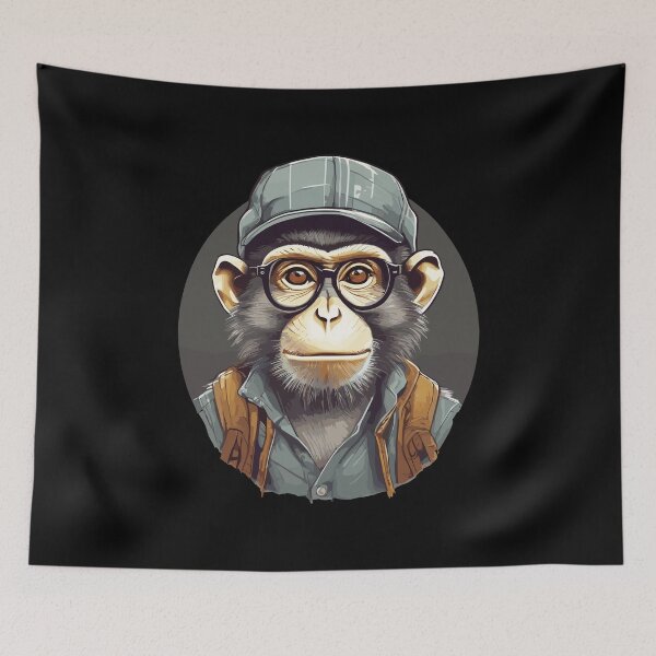 Item preview, Hipster Monkey designed and sold by Getup-clothing.