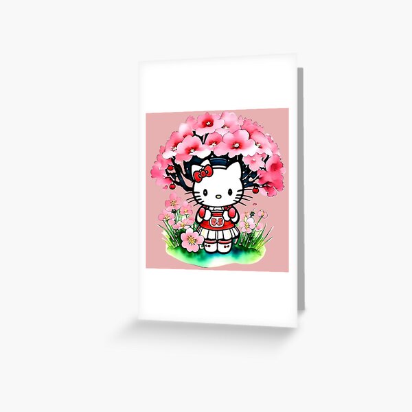 Item preview, Hello Kitty And Sakura Tree designed and sold by Whimsy Fae Studio.