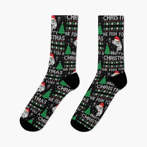 Item preview, WE FISH YOU A MERRY CHRISTMAS designed and sold by BorczVisuals.