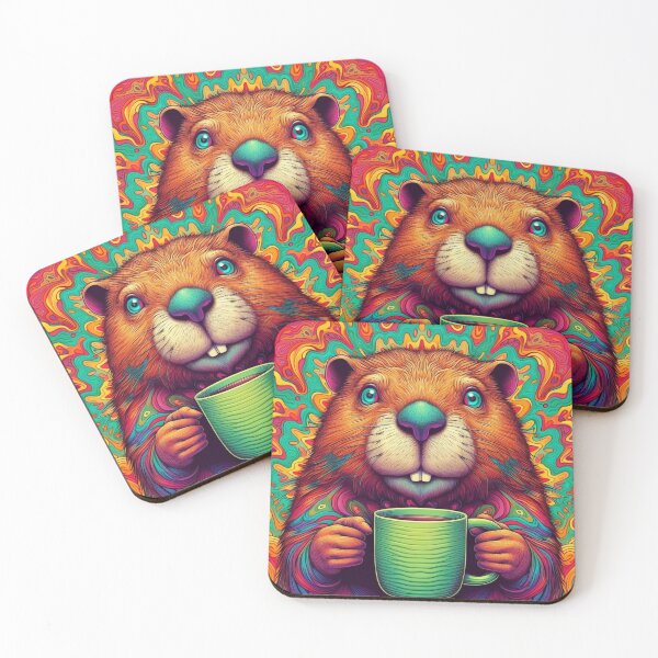 Item preview, Psychedelic Beaver designed and sold by HeadTurningArt.