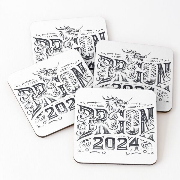 Item preview, Chinese New Year 2024 Dragon 2024 Typography designed and sold by MAPDDesigns.