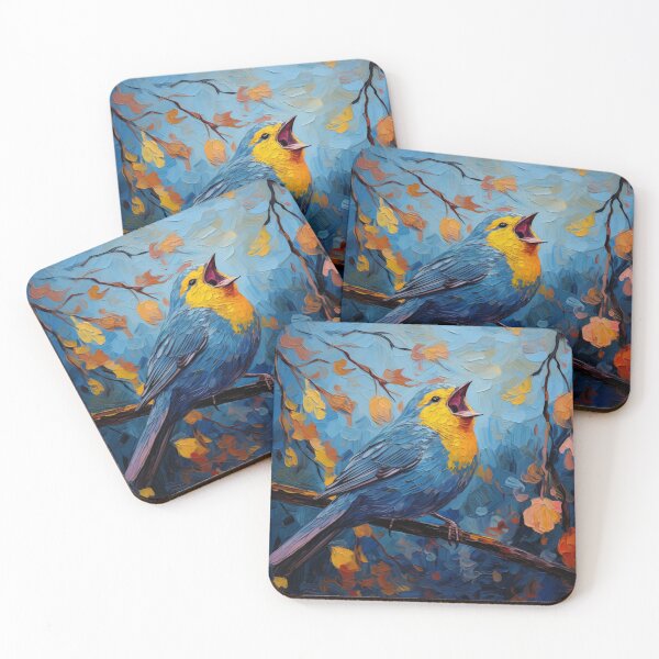 Item preview, Autumnal Symphony in Blue designed and sold by Clock-Designer.