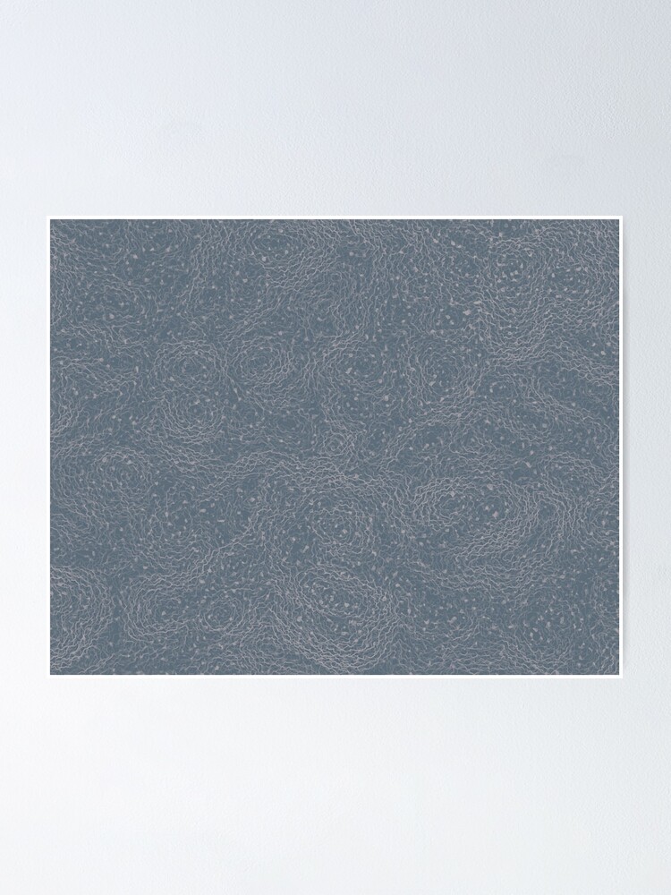 Thumbnail 1 of 3, Poster, Blue Tendrils Abstract Art designed and sold by OneDayArt.