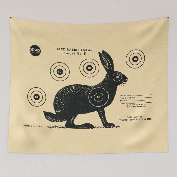Item preview, Jack Rabbit Target - vintage paper target designed and sold by Tree45.