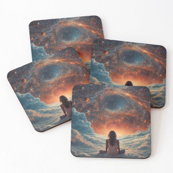 Item preview, A Girl Finding Peace in the Cosmos designed and sold by Fafa ND.