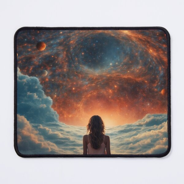 Item preview, A Girl Finding Peace in the Cosmos designed and sold by Fafa ND.