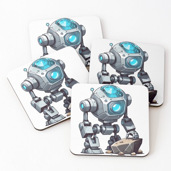 Item preview, Robot with stone designed and sold by SpaceRockMining.