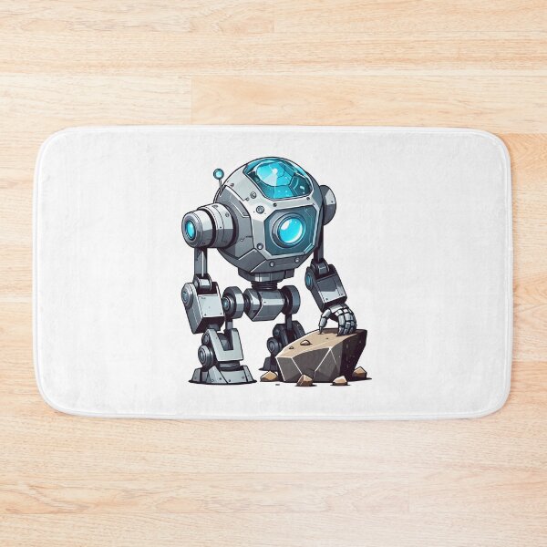 Item preview, Robot with stone designed and sold by SpaceRockMining.