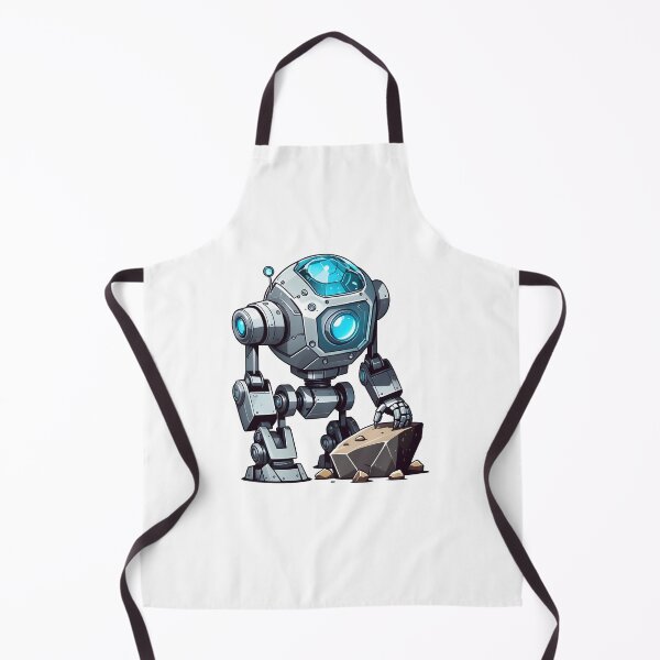 Item preview, Robot with stone designed and sold by SpaceRockMining.