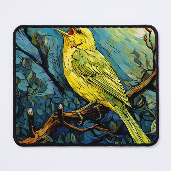 Aperçu de l'œuvre Chant du Canari en Aurore Cristalline créée et vendue par Clock-Designer.