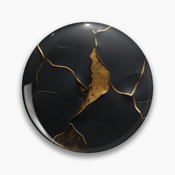 Item preview, Golden Cracks in the Darkness designed and sold by Clock-Designer.