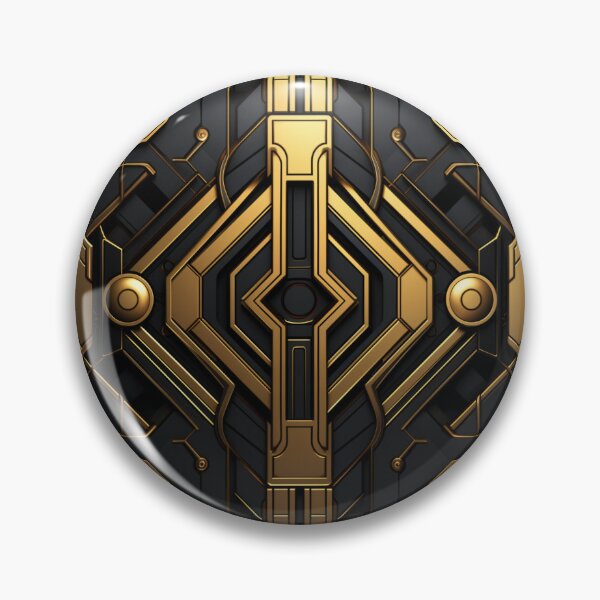 Item preview, Black and Gold Art Deco Geometry designed and sold by Clock-Designer.