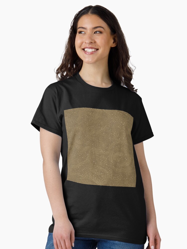 Thumbnail 1 of 7, Classic T-Shirt, Gold Tendrils Abstract Art designed and sold by OneDayArt.