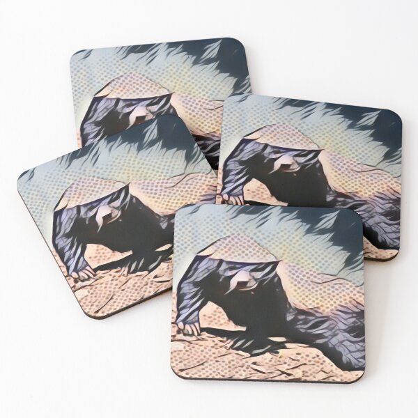 Item preview, Honey Badger Stance In Pointillism designed and sold by Fearless-Fox.