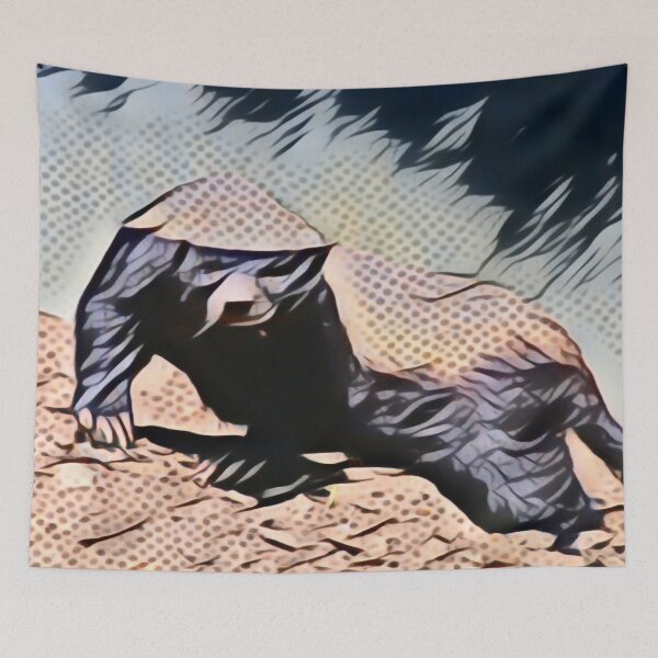 Item preview, Honey Badger Stance In Pointillism designed and sold by Fearless-Fox.