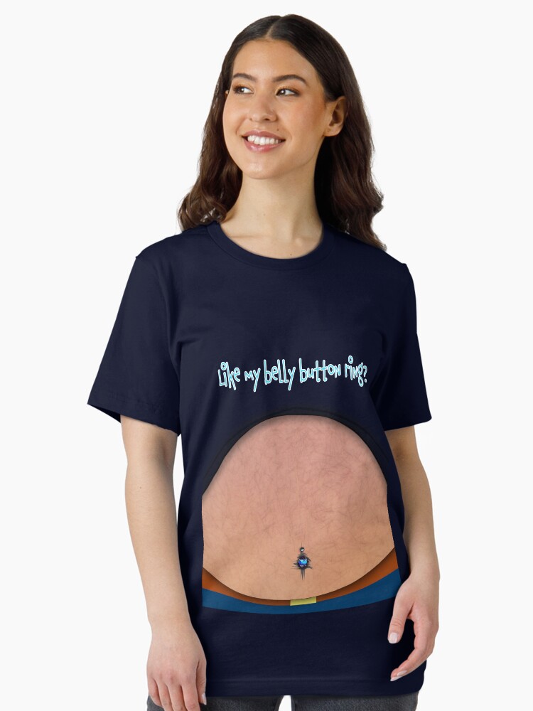 Funny Dad Fake Fat Beer Belly Button Ring Body Piercing