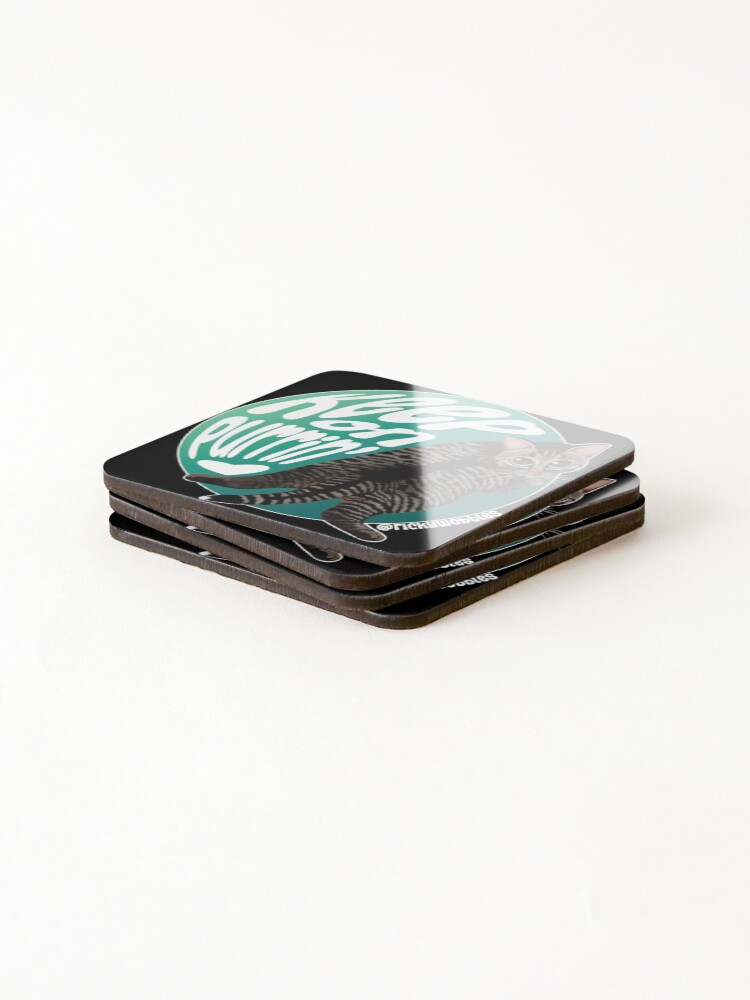 Thumbnail 4 of 5, Coasters (Set of 4), Keep on Purrin Ricky Sploot designed and sold by RickyWobbles.