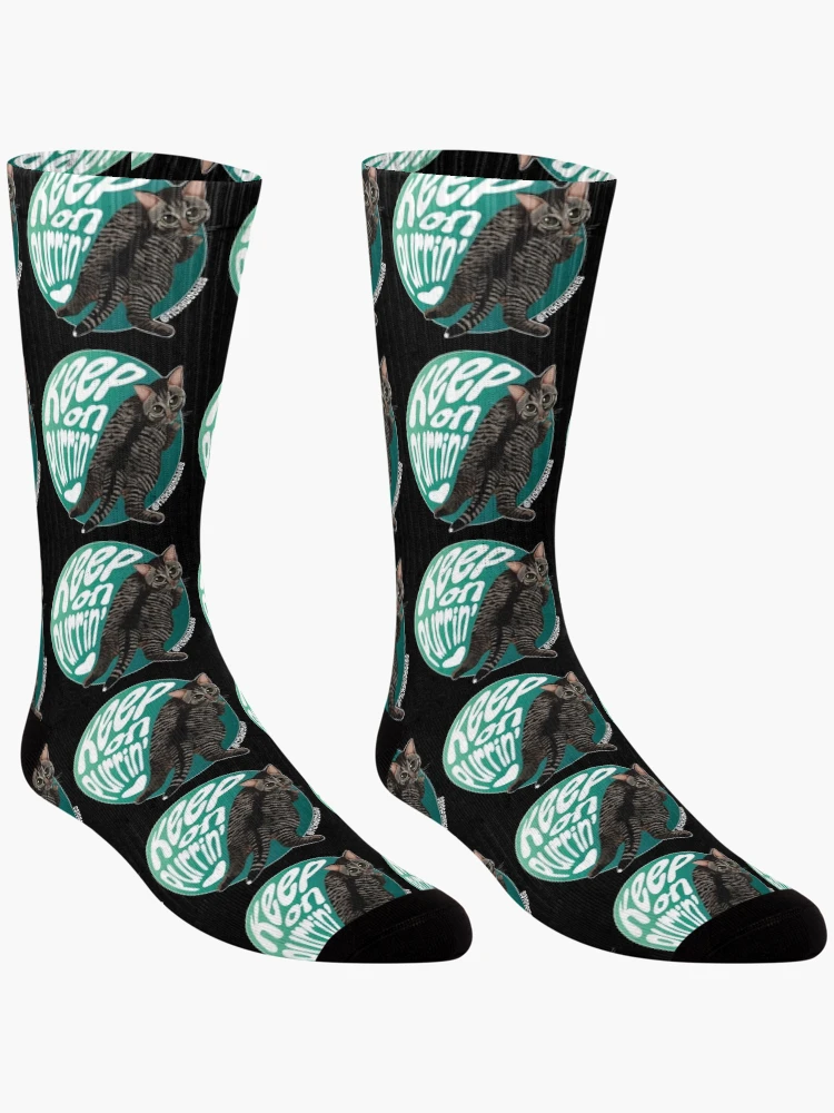 Thumbnail 3 of 5, Socks, Keep on Purrin Ricky Sploot designed and sold by RickyWobbles.
