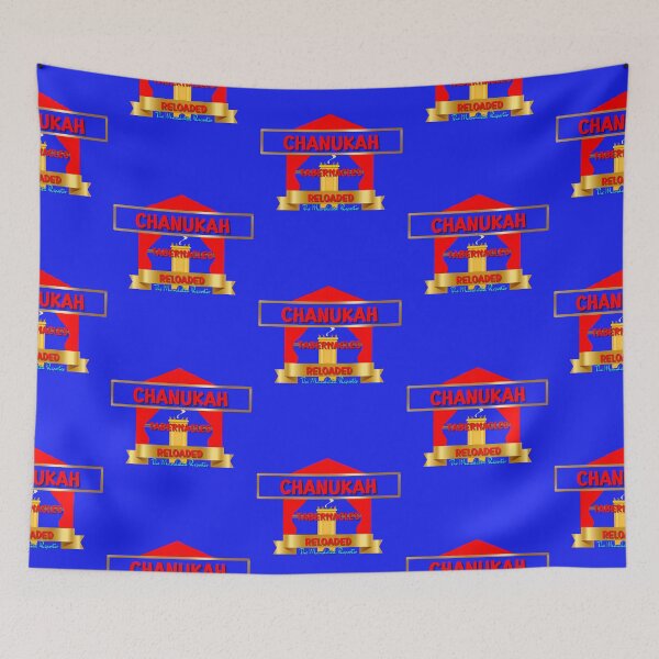 Item preview, Chanukah, Tabernacles Reloaded - Blue with Red Writing designed and sold by TheReporter1.