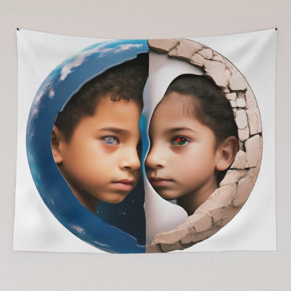 Item preview, Yin and Yang With Sideless Children designed and sold by OnlyClassicArt.