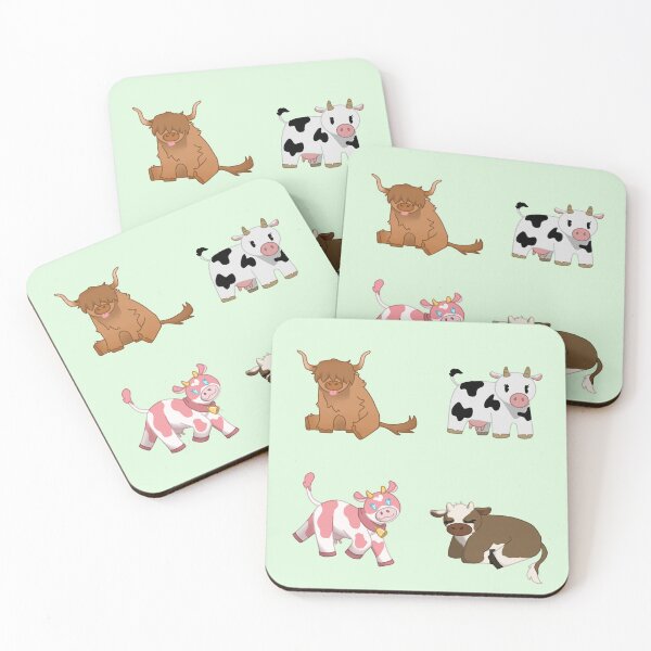 Item preview, Multiple Cow Pattern, Chocolate, Strawberry, Highland, Dairy designed and sold by saltjart.
