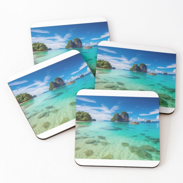 Item preview, Tropical sandy beach photo in Thailand - Landscape photography designed and sold by TheArtistOf2022.