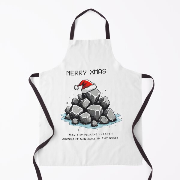 Item preview, Merry Christmas pile of stones with Santa hat designed and sold by SpaceRockMining.