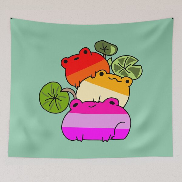 Item preview, Lesbian frog pride designed and sold by Quacktails.
