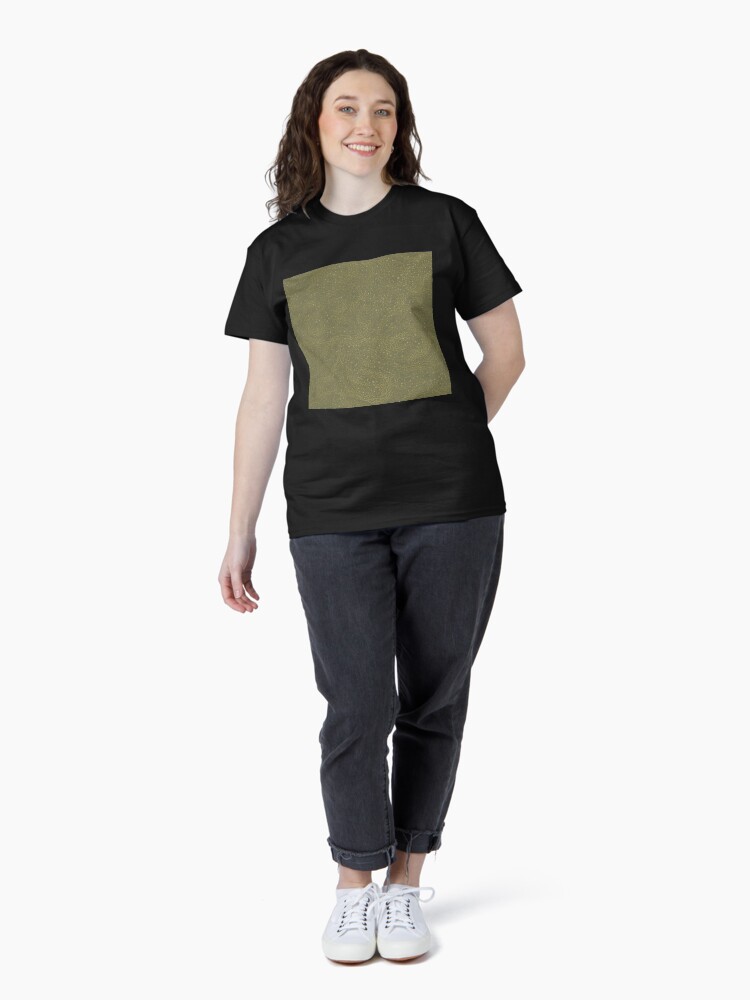 Thumbnail 4 of 7, Classic T-Shirt, Green Tendrils Abstract Art designed and sold by OneDayArt.