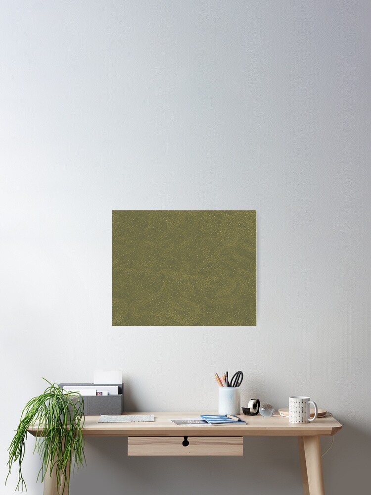 Thumbnail 2 of 3, Poster, Green Tendrils Abstract Art designed and sold by OneDayArt.