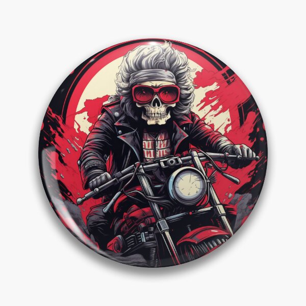 Item preview, Anochecer Infernal del Motociclista Esqueleto designed and sold by Clock-Designer.