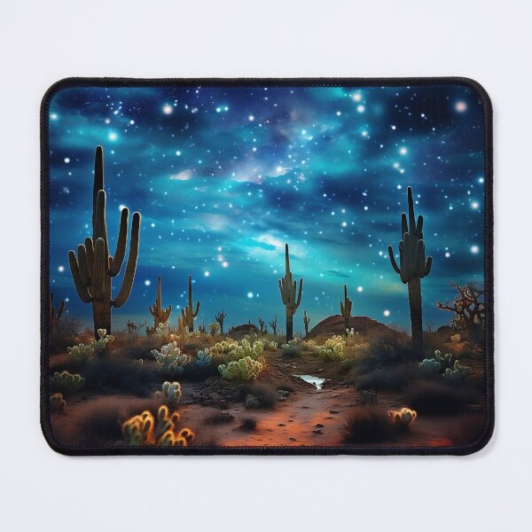 Item preview, Deserted landscape at night with starry sky - Landscape photography designed and sold by TheArtistOf2022.