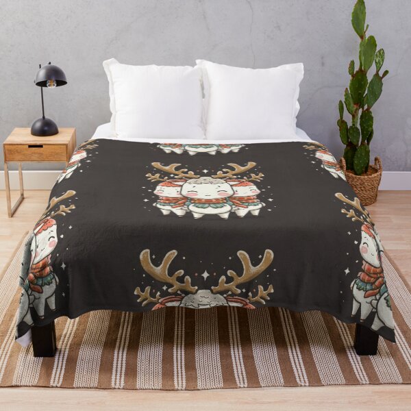 Item preview, logo picture illustration graphics graffiti abstraction watercolor effect drawing reindeers christmas brown black and white designed and sold by gulka8.